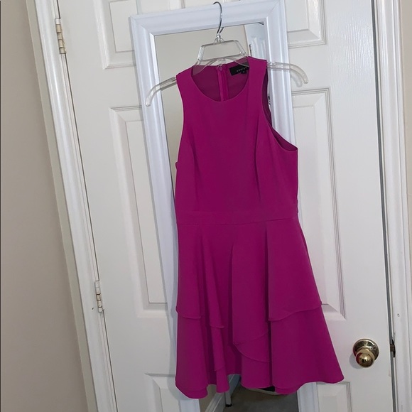 Magenta Cocktail Dress - Picture 5 of 5